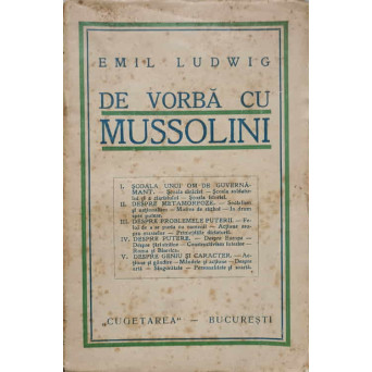 DE VORBA CU MUSSOLINI