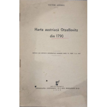 HARTA AUSTRIACA OTZELLOVITZ DIN 1790