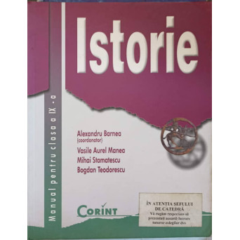 ISTORIE MANUAL PENTRU CLASA  A IX-A