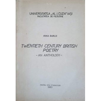 TWENTIETH CENTURY BRITISH POETRY. AN ANTHOLOGY