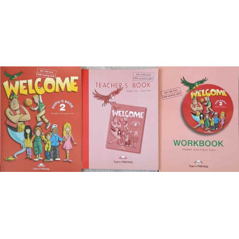 WELCOME, PUPIL'S BOOK 2. VOL1-3 MANUAL, TEACHER'S BOOK, WORKBOOK