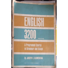 ENGLISH 3200: A PROGRAMED COURSE IN GRAMMAR AND USAGE