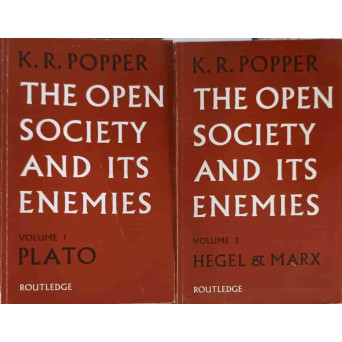 THE OPEN SOCIETY AND ITS ENEMIES VOL.1-2 PLATO, HEGEL & MARX