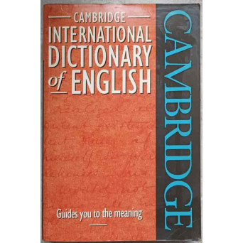 CAMBRIDGE. INTERNATIONAL DICTIONARY OF ENGLISH