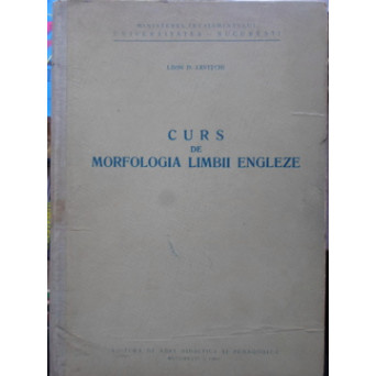 CURS DE MORFOLOGIA LIMBII ENGLEZE