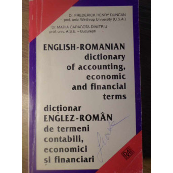 DICTIONAR ENGLEZ-ROMAN DE TERMENI CONTABILI, ECONOMICI SI FINANCIARI