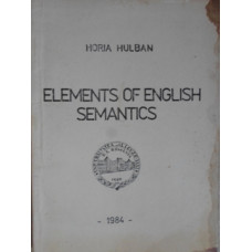 ELEMENTS OF ENGLISH SEMANTICS