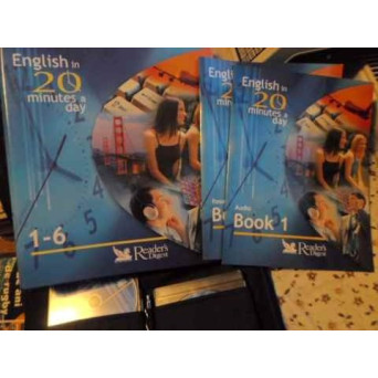 ENGLISH IN 20 MINUTES A DAY 1-6 NOU. ENGLEZA DIN MERS (SET COMPLET: TRUSA CU CARTE, CAIETE, 6 CD-URI