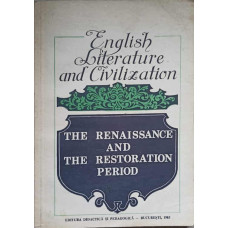 ENGLISH LITERATURE AND CIVILIZATION. THE RENAISSANCE AND THE RESTORATION PERIOD