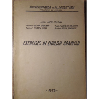 EXERCISES IN ENGLISH GRAMMAR