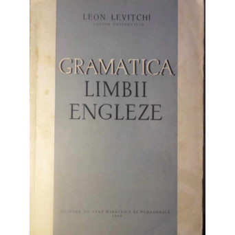 GRAMATICA LIMBII ENGLEZE