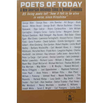 POETS OF TODAY. A NEW AMERICAN ANTHOLOGY