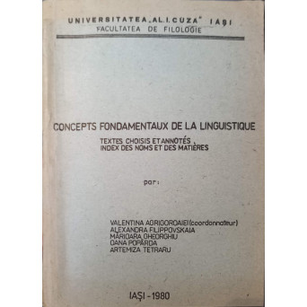 CONCEPTS FONDAMENTAUX DE LA LINGUISTIQUE