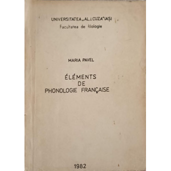 ELEMENTS DE PHONOLOGIE FRANCAISE