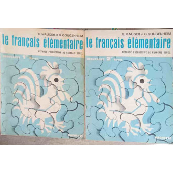 LE FRANCAIS ELEMENTAIRE VOL.1-2 DEBUTANTS,  METHODE PROGRESSIVE DE FRANCAIS USUEL