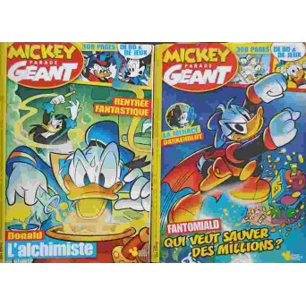2 REVISTE CU BENZI DESENATE IN LIMBA FRANCEZA MICKEY PARADE GEANT