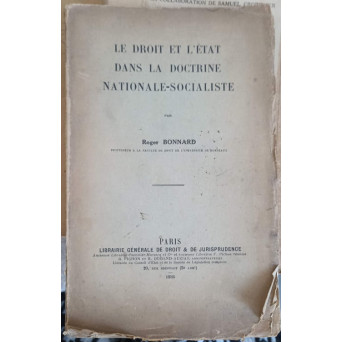 LE DROIT ET L'ETAT DANS LA DOCTRINE NATIONALE-SOCIALISTE