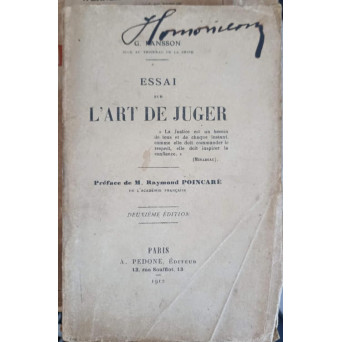 ESSAI SUR L'ART DE JUGER