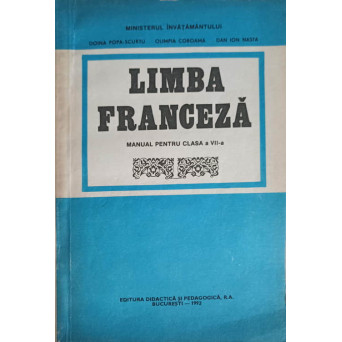 LIMBA FRANCEZA, MANUAL PENTRU CLASA A VII-A