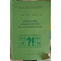 MODALITES D'ENONCIATION ET CONTRASTIVITE MODALITES D'ENONCIATION ET CONTRASTIVITE