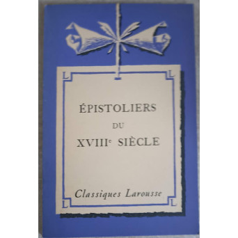 EPISTOLIERS DU XVIIIe SIECLE