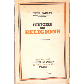 HISTOIRE DES RELIGIONS