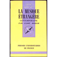 LA MUSIQUE ETRANGERE CONTEMPORAINE