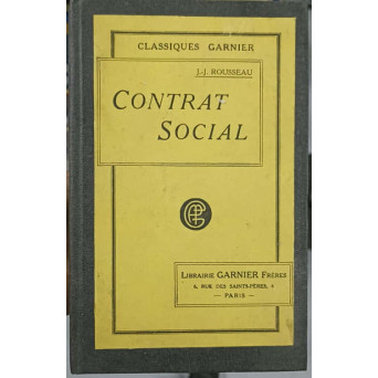 CONTRAT SOCIAL OU PRINCIPES DU DROIT POLITIQUE