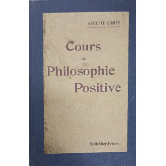 COURS DE PHILOSOPHIE POSITIVE