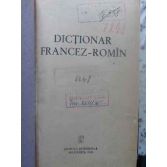 DICTIONAR FRANCEZ-ROMAN
