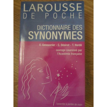 DICTIONNAIRE DES SYNONYMES. LAROUSSE DE POCHE