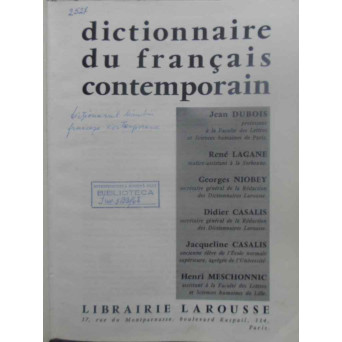 DICTIONNAIRE DU FRANCAIS CONTEMPORAIN