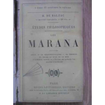 ETUDES PHILOSOPHIQUES. LES MARANA