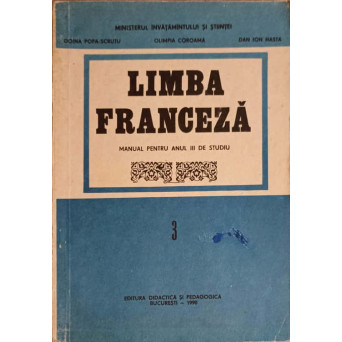 LIMBA FRANCEZA, MANUAL PENTRU ANUL III DE STUDIU