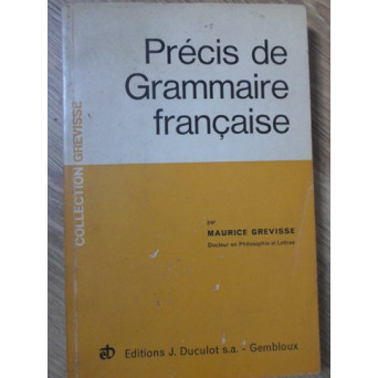 PRECIS DE GRAMMAIRE FRANCAISE