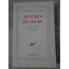 RESUMES DE COURS COLLEGE DE FRANCE 1952-1960