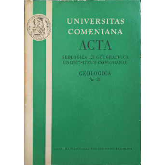 ACTA GEOLOGICA ET GEOGRAPHICA UNIVERSITATIS COMENIANAE. GEOLOGICA