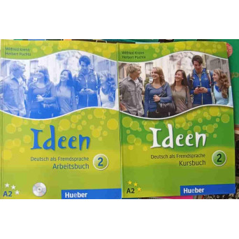 SET 2 CARTI IDEEN: KURSBUCH, ARBEITSBUCH, NIVEL A2 (CONTINE CD)