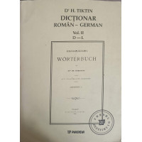 DICTIONAR ROMAN-GERMAN VOL.2 DICTIONAR ROMAN-GERMAN VOL.2