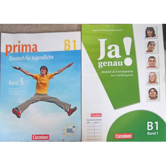 SET 2 CARTI GERMANA B1: JA GENAU! B1 BAND 1, PRIMA B1, BAND 5