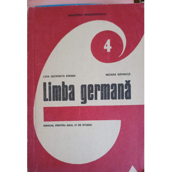 LIMBA GERMANA, MANUAL PENTRU ANUL IV DE STUDIU