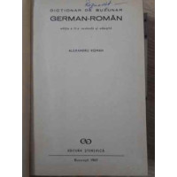 DICTIONAR DE BUZUNAR GERMAN - ROMAN DICTIONAR DE BUZUNAR GERMAN - ROMAN