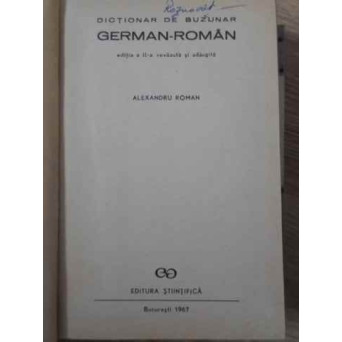 DICTIONAR DE BUZUNAR GERMAN - ROMAN