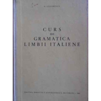 CURS DE GRAMATICA LIMBII ITALIENE