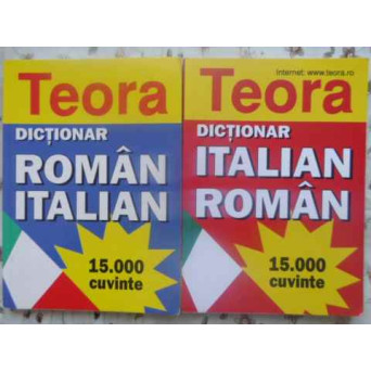 DICTIONAR ROMAN-ITALIAN, ITALIAN-ROMAN 15.000 CUVINTE VOL.1-2