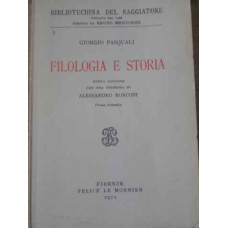 FILOLOGIA E STORIA
