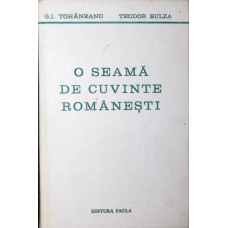O SEAMA DE CUVINTE ROMANESTI