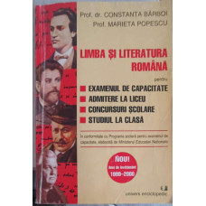 LIMBA SI LITERATURA ROMANA PENTRU EXAMENUL DE CAPACITATE, CONCURSURI SCOLARE, STUDIUL LA CLASA