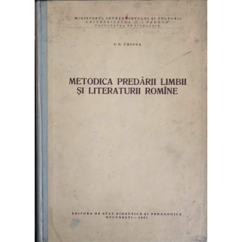 METODICA PREDARII LIMBII SI LITERATURII ROMANE