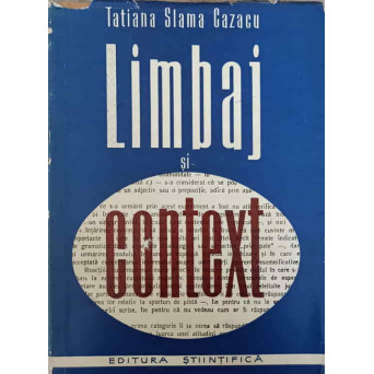 LIMBAJ SI CONTEXT